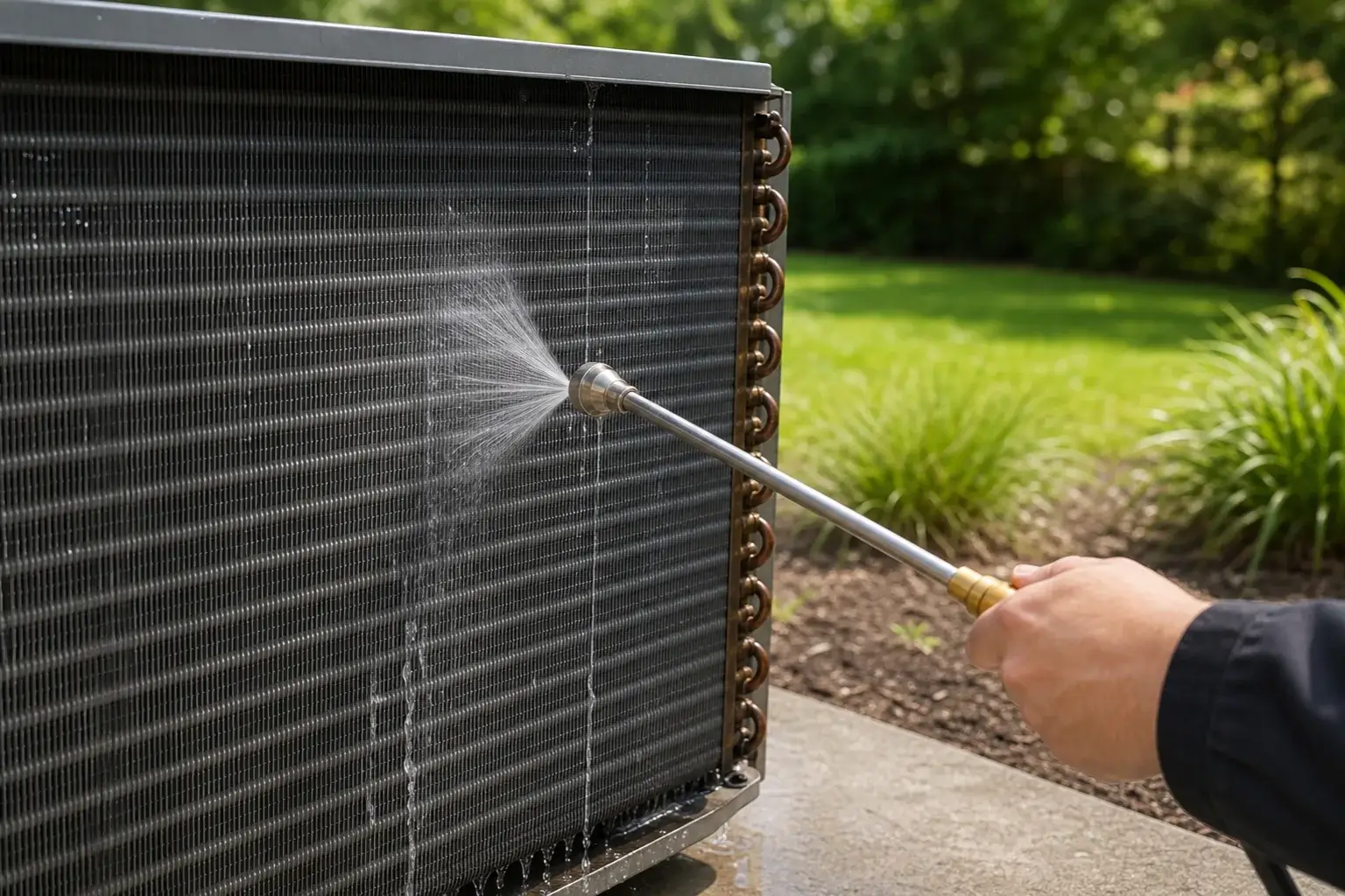 Condenser coil cleaning