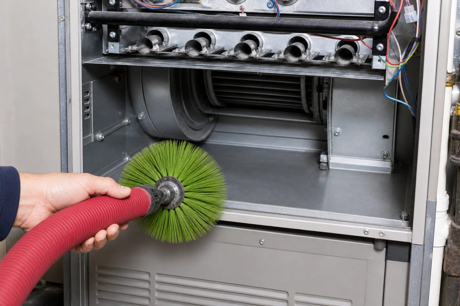 Clean furnace blower